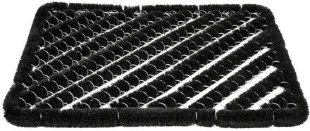 Benson Schoenen borstelmat - zwart - 40 x 60 cm - deurmat/schoenenveger
