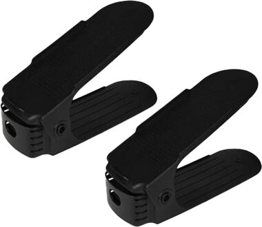 Benson Schoenenopbergers - zwart - kunststof - 2x stuks