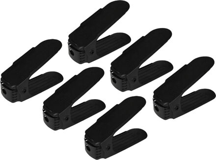 Benson Schoenenopbergers - zwart - kunststof - 6x stuks