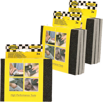 Benson Schuurpads - 12x stuks - 80K - 180K - 240K - Schuurspons - nat en droog schuren