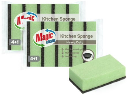 Benson Schuursponsjes set - 10x stuks - heavy duty - vezelspons - sterke reiniging