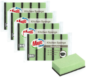 Benson Schuursponsjes set - 20x stuks - heavy duty - vezelspons - sterke reiniging