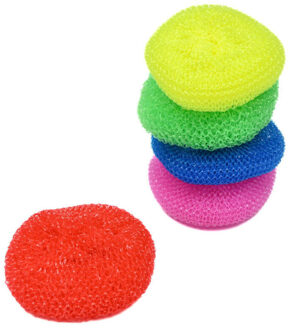 Benson schuursponzen - 5x - grof - groot - polyester - multi - voor pannen en meer
