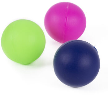 Benson Set van 3x stuks gekleurde premium beachballetjes 6,5 cm - Beachballsets Multikleur