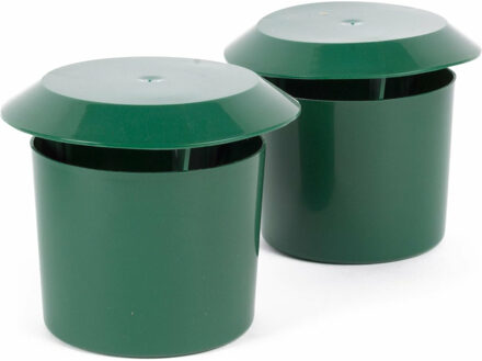 Benson Slakkenval - 2x - onzichtbaar - groen - kunststof - slakkenvallen tuin