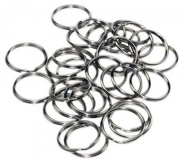 Benson Sleutelringen - 40x - metaal - 20 x 24mm / 20 x 30mm