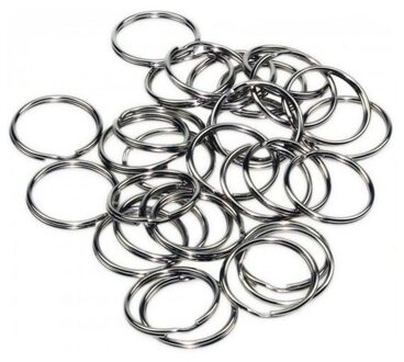 Benson Sleutelringen - 60x - metaal - 30 x 24mm / 30 x 30mm