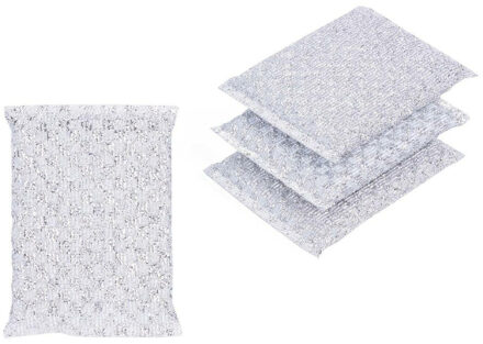 Benson Slijtvast schuursponsje - 4x stuks - vezelspons - sterke reiniging