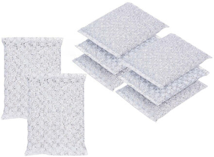 Benson Slijtvast schuursponsje - 8x stuks - vezelspons - sterke reiniging