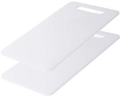 Benson Snijplank - 2x - wit - kunststof - 14 x 24 cm - Keuken voedsel bereiden