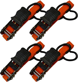 Benson Spanband profi - 4x - oranje - polyester/rubber - 4,5 m - ratel