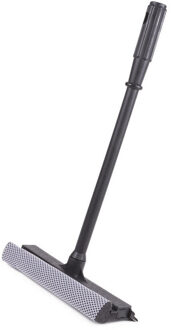 Benson spons/wisser - 2 in 1 - telescopische steel - grijs - 90 cm