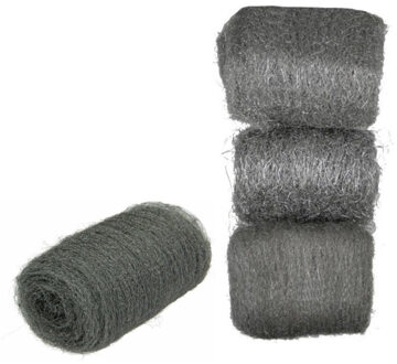 Benson Staalwol set - 9-delig - grof/middel/fijn - schuurspons