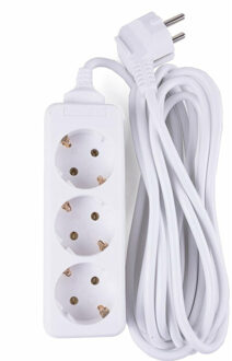 Benson Stekkerdoos - 3-voudig - 5 meter aanloopsnoer - randaarde - verlengsnoer