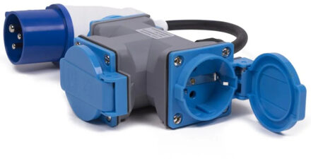 Benson Stekkerdoos 3-voudig - CEE - IP44 - geaard - wit - 50 cm