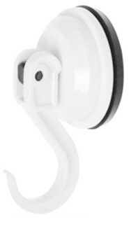 Benson sterke zuignap badkamer/keuken ophang haken - kunststof - Draagkracht 6 KG