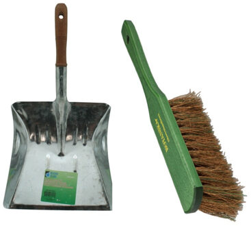 Benson Stoffer en Blik combinatie - voor buiten - Hout met kokosvezels - Metalen blik 22 x 22 cm