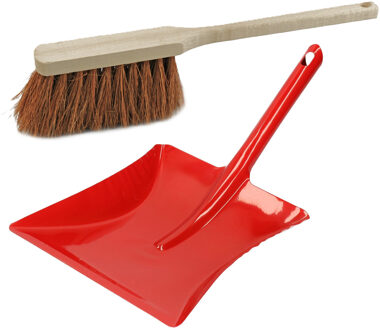 Benson Stoffer en rood blik combinatie - buiten - Hout met kokosvezels - Metalen blik 23 x 23 cm