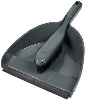 Benson Stoffer rubber en blik - kunststof - grijs - statisch - huisdierharen