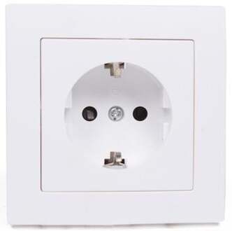 Benson Stopcontact RA - wit - inbouw - kunststof - 8 x 8 cm