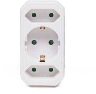 Benson Stopcontact splitter - triple - wit - voor 3 stekkers - verdeelstekkers