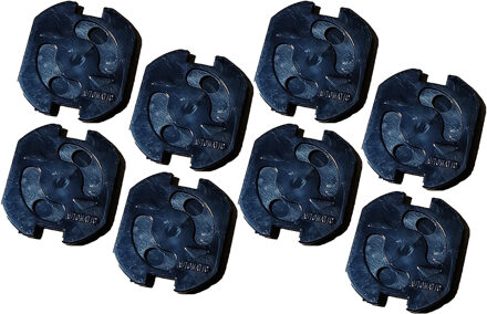 Benson Stopcontactbeveiligers - 15x - zwart - kunststof - zelfklevend