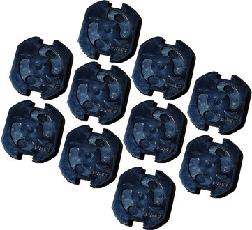 Benson Stopcontactbeveiligers - 20x - zwart - kunststof - zelfklevend