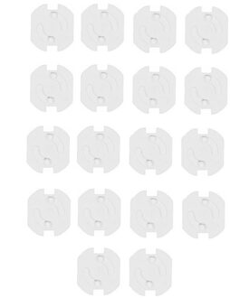 Benson Stopcontactbeveiliging - 18x stuks - wit - stopcontactbeschermers - kinderbeveiliging