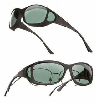 Benson Suncover Overzetzonnebril - Unisex - Zwart Montuur - Gepolariseerde Glazen - Zonnebril