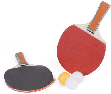 Benson Tafeltennis setje - 2 bats en 3 ballen - hout/kunststof