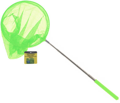 Benson Telescopisch visnet/schepnet - groen - metaal - 38 tot 86 cm - uitschuifbaar