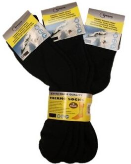 Benson Thermo sokken zwart / 3 paar in maat 39-42 - 39/42