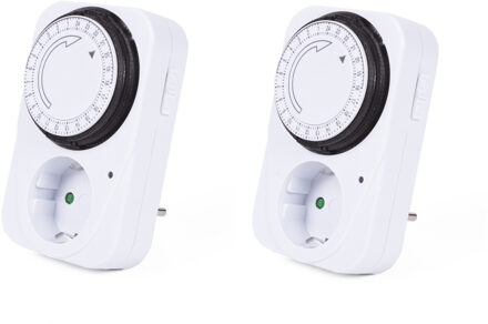 Benson tijdklok - 3x stuks - 24-uurs - programmeerbare tijdschakelaar - voor binnen