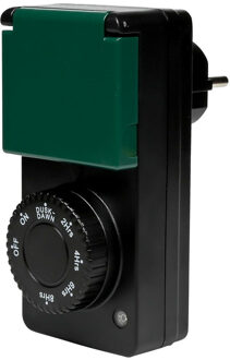 Benson Tijdschakelaar - voor buiten -?programmeerbaar - 6 standen -?IP44 -? spatwaterdicht