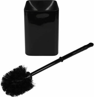 Benson Toiletborstel met houder - zwart - kunststof - WC borstel - 41 cm
