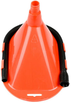 Benson Trechter - afneembare slang - oranje - kunststof - 20 x 13 cm - vloeistof bijvullen