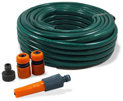 Benson Tuinslang - 15 meter - groen - tot 8 bar - incl. koppelstukken - waterslang