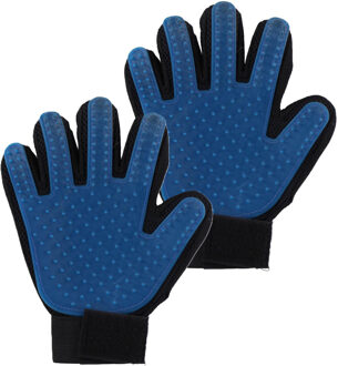 Benson Vachtverzorgingshandschoen - 2x - hond / kat - alle vachten - flexibel - one size