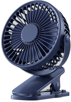 Benson Ventilator met clip - 3 standen - oplaadbaar - 360 graden - zwart - kunststof - draagbaar