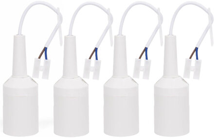 Benson Verhuisfitting - 4x - E27 - wit - fitting met kroonsteen