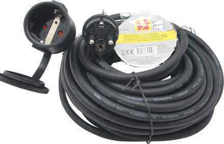 Benson Verlengsnoer rubber - 10 meter - spatwaterdicht IP44 - 3500W - 3-polig
