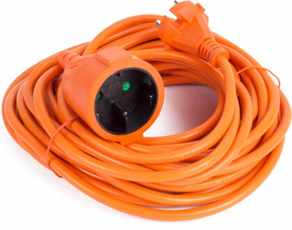 Benson Verlengsnoer/ verlengkabel - oranje - 10 m - 2500 w
