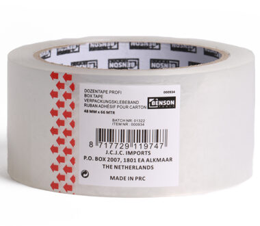 Benson Verpakkingstape - transparant - 48mm x 66m - verpakkingsbenodigdheden voor kantoor/thuis - Tape (klussen)