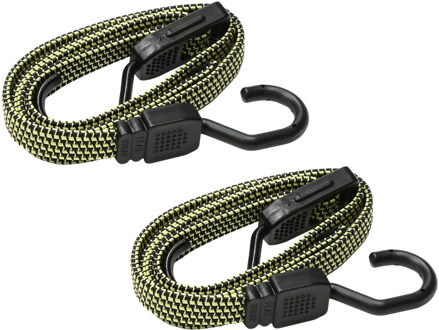 Benson Verstelbaar bagage elastiek met haak - 2x - 25 tot 115 cm - span-elastiek voor transport