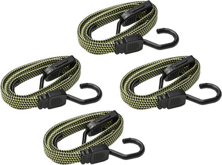 Benson Verstelbaar bagage elastiek met haak - 4x - 25 tot 115 cm - span-elastiek voor transport