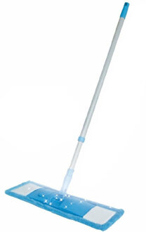 Benson Vloerwisser microvezel - met steel - verstelbaar - vloertrekker- blauw