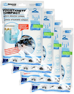 Benson Vocht opnemer - 12x - met ophanghaak - compact - 210 g - voor in huis