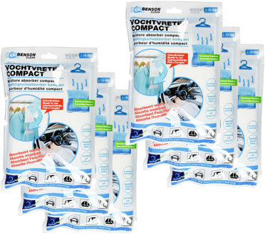 Benson Vocht opnemer - 24x - met ophanghaak - compact - 210 g - voor in huis