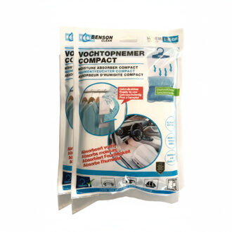 Benson Vocht opnemer - 24x - met ophanghaak - compact - 210 g - voor in huis