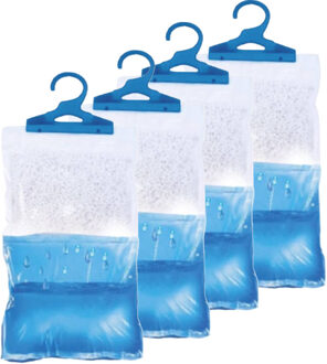 Benson Vochtopnemer - 4x - lavendel geur - Tegen schimmel/condens - ophang haak - vochtvanger